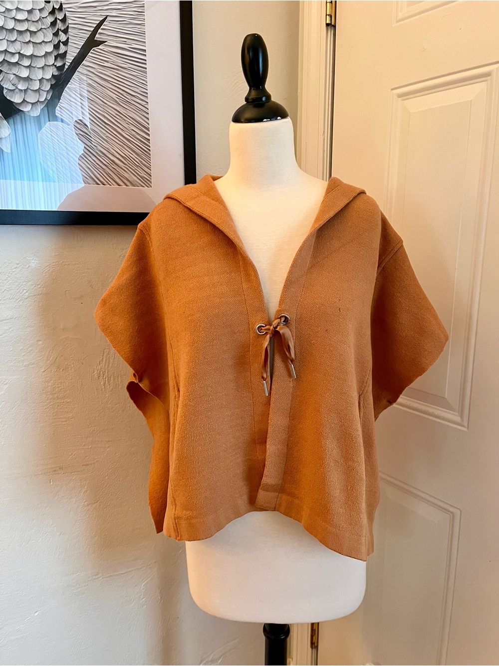 Anthropologie Lightweight Hooded Poncho